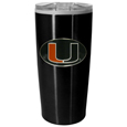 Miami Hurricanes Black Travel Mug