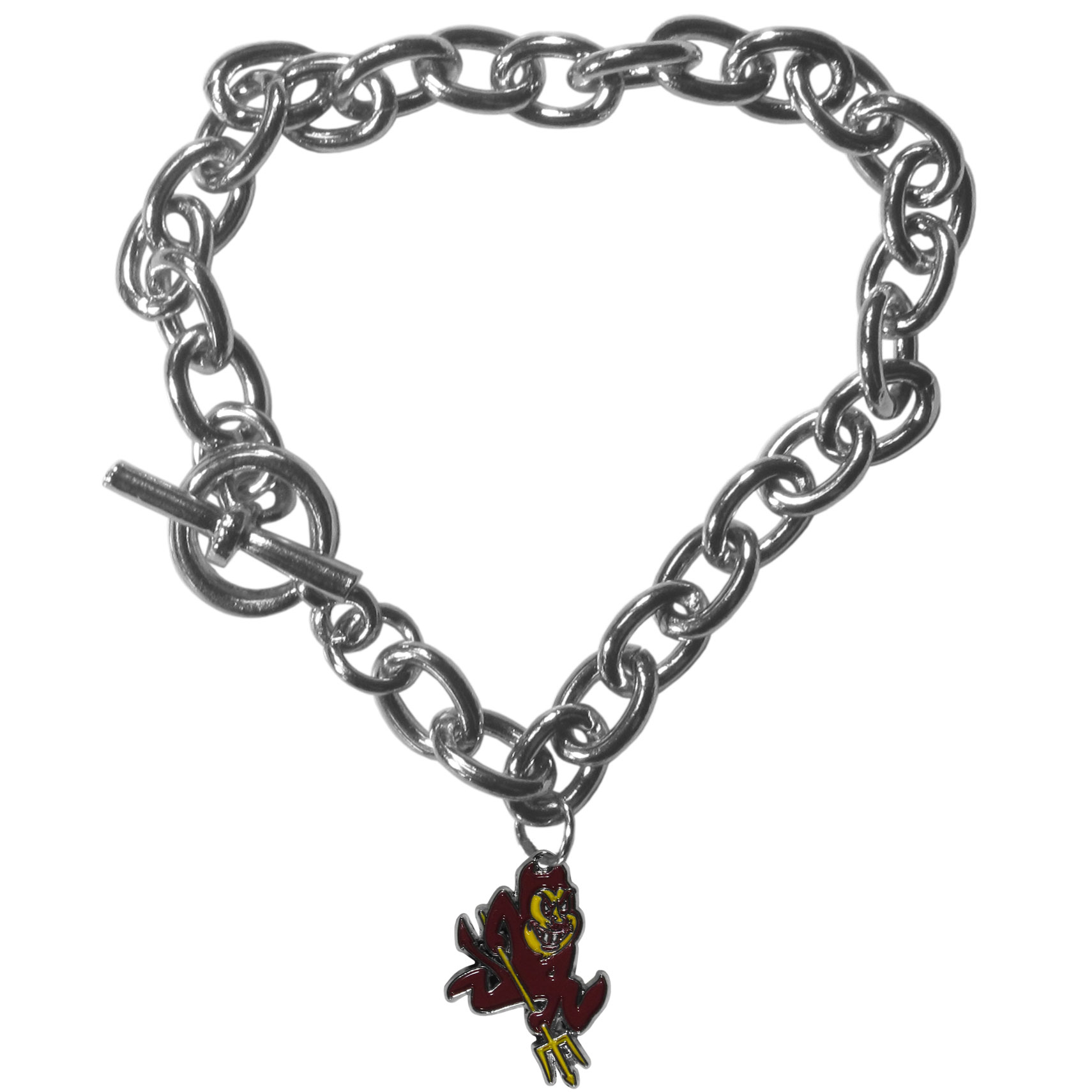 Arizona St. Sun Devils Charm Chain Bracelet    