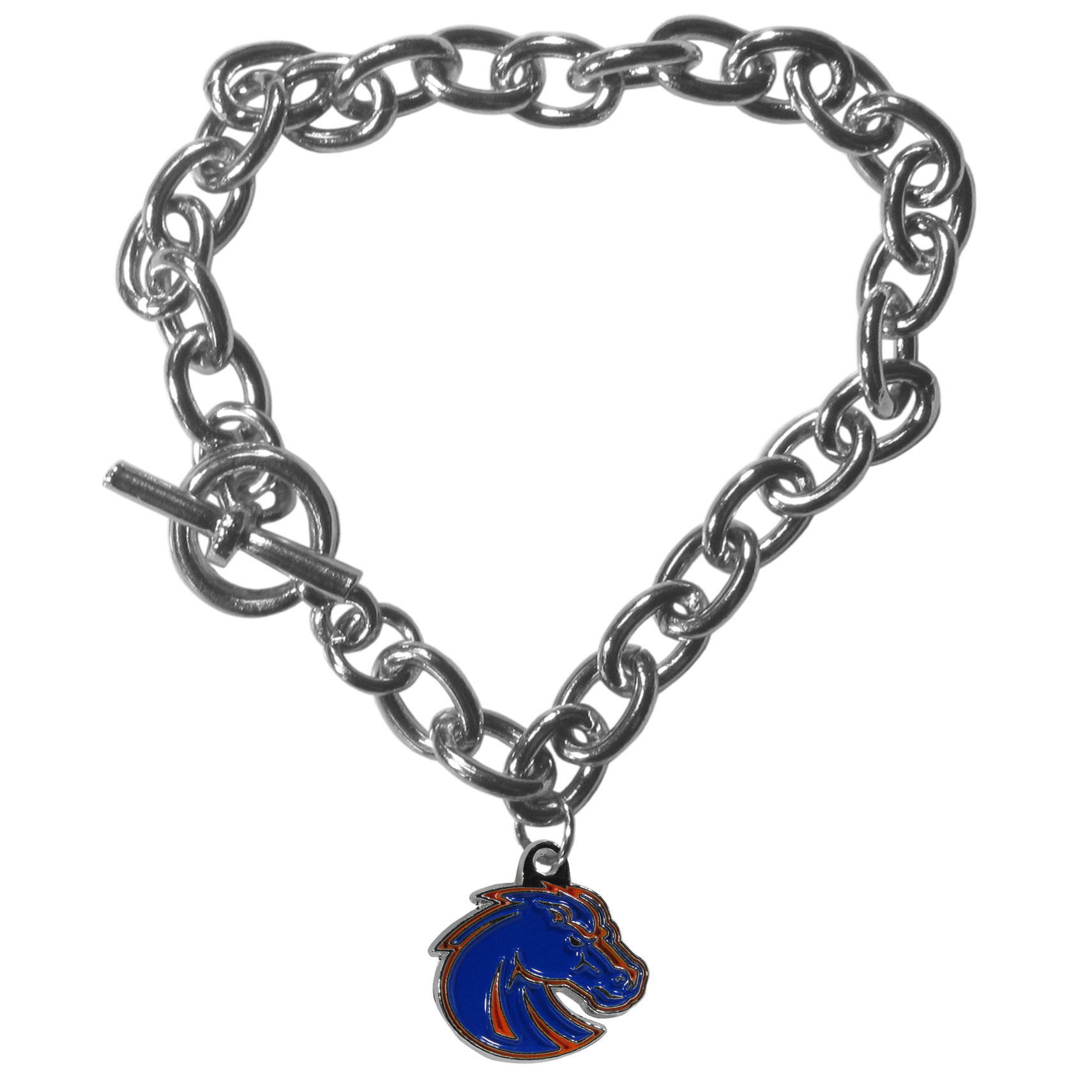 Boise St. Broncos Charm Chain Bracelet    