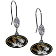 Missouri Tigers Crystal Dangle Earrings