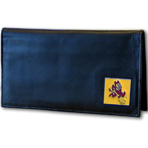 Arizona St. Sun Devils Deluxe Leather Checkbook Cover    