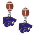 Kansas St. Wildcats Football Stud Earrings