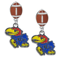 Kansas Jayhawks Football Stud Earrings