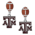 Texas A & M Aggies Football Stud Earrings
