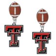 Texas Tech Raiders Football Stud Earrings