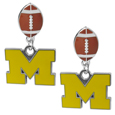 Michigan Wolverines Football Stud Earrings