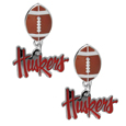 Nebraska Cornhuskers Football Stud Earrings