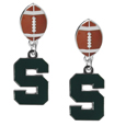 Michigan St. Spartans Football Stud Earrings