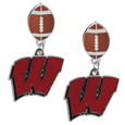 Wisconsin Badgers Football Stud Earrings