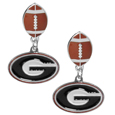 Georgia Bulldogs Football Stud Earrings