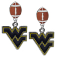 W. Virginia Mountaineers Football Stud Earrings