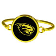Oregon St. Beavers Gold Tone Bangle Bracelet