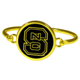 N. Carolina St. Wolfpack Gold Tone Bangle Bracelet