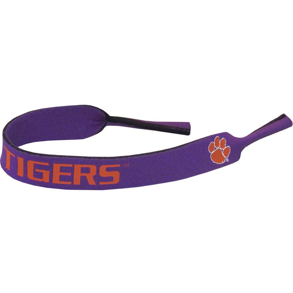 Clemson Tigers Neoprene Sunglass Strap    