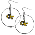 Georgia Tech Yellow Jackets 2 Inch Hoop Earrings