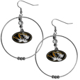 Missouri Tigers 2 Inch Hoop Earrings