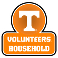 Tennessee Volunteers Household Auto Decal