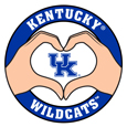 Kentucky Wildcats Heart Hands Decal