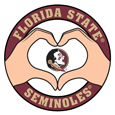 Florida St. Seminoles Heart Hands Decal
