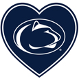 Penn St. Nittany Lions Heart Decal