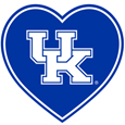 Kentucky Wildcats Heart Decal