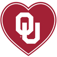 Oklahoma Sooners Heart Decal
