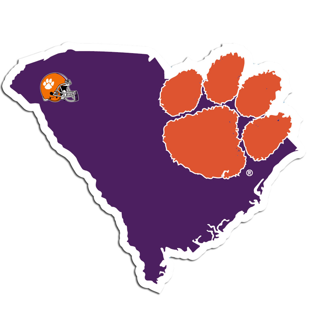 Clemson Tigers Home State Decal    