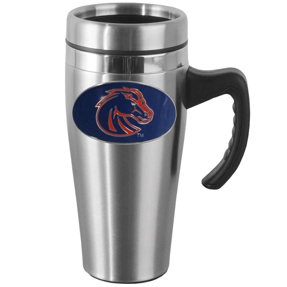 Boise St. Broncos Steel Travel Mug w/Handle    