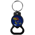 Kansas Jayhawks Bottle Opener Key Chain, Black