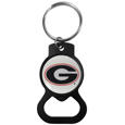 Georgia Bulldogs Bottle Opener Key Chain, Black