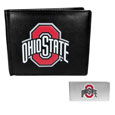 Ohio St. Buckeyes Leather Bi-fold Wallet & Money Clip