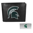 Michigan St. Spartans Leather Bi-fold Wallet & Money Clip