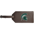 Michigan St. Spartans Leather Luggage Strap