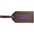 LSU Tigers Leather Luggage Strap