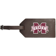 Mississippi St. Bulldogs Leather Luggage Strap
