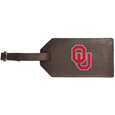 Oklahoma Sooners Leather Luggage Strap