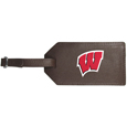 Wisconsin Badgers Leather Luggage Strap