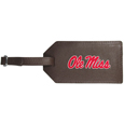 Mississippi Rebels Leather Luggage Strap