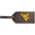 W. Virginia Mountaineers Leather Luggage Strap