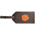 Clemson Tigers Leather Luggage Strap