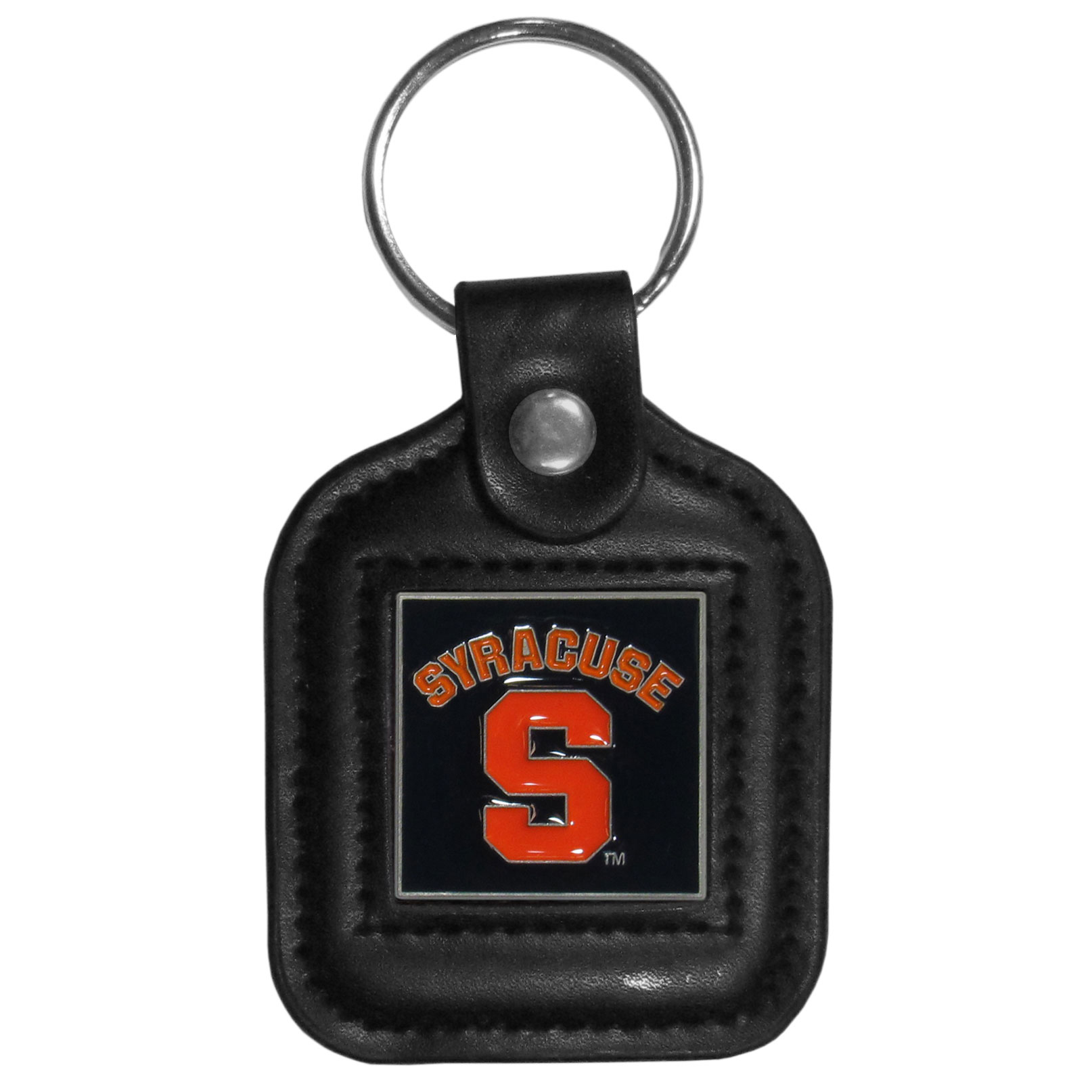 Syracuse Orange Square Leatherette Key Chain    