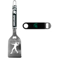 Michigan St. Spartans Steel Logo Spatula w/Bottle Opener