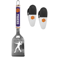 Clemson Tigers Steel Logo Spatula w/Chip Clips