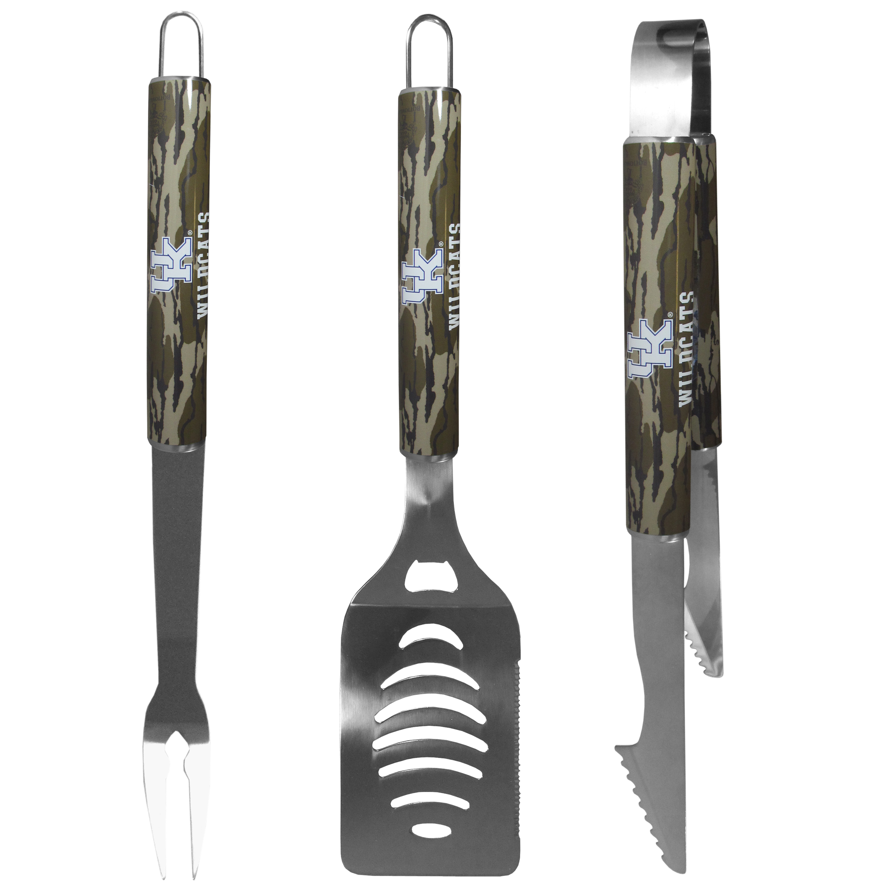 Kentucky Wildcats 3 pc BBQ Set w/Mossy Oak Camo    