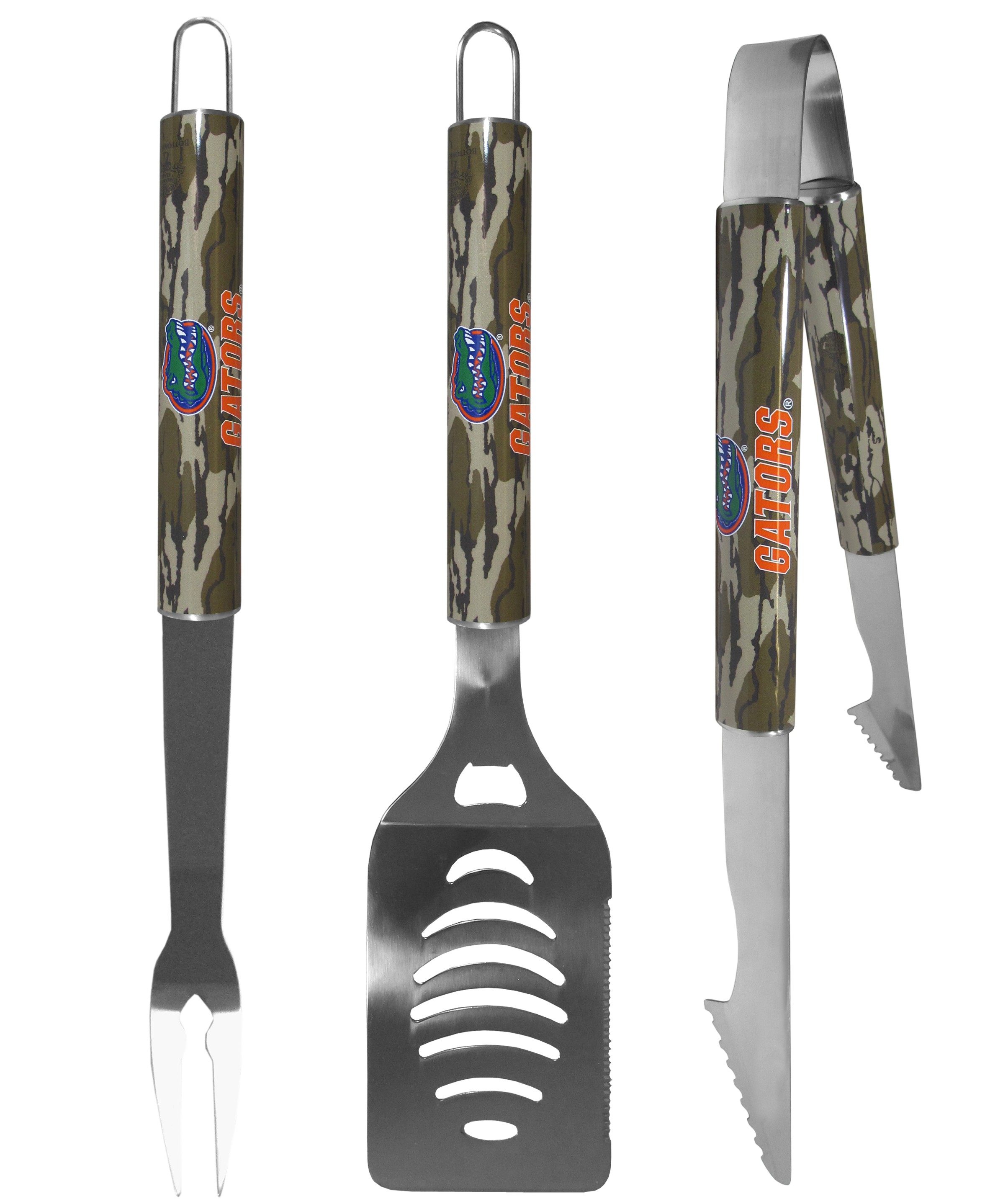 Florida Gators 3 pc BBQ Set w/Mossy Oak Camo    