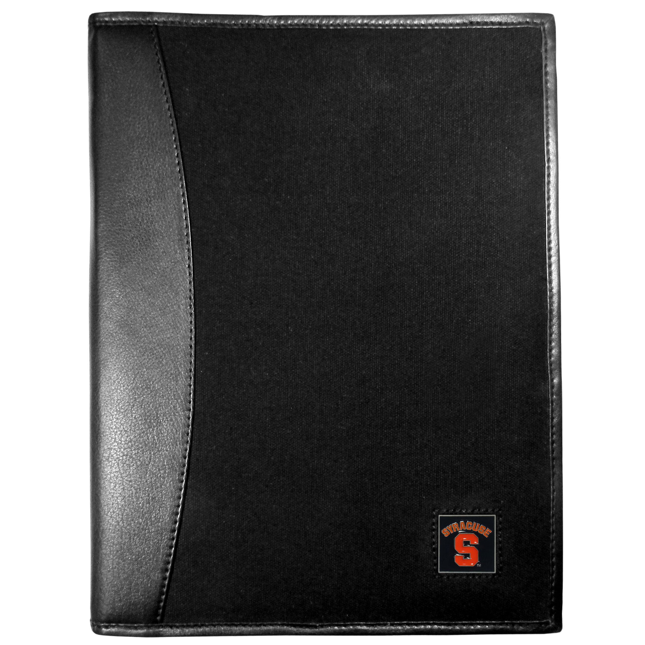 Syracuse Orange Leather and Canvas Padfolio