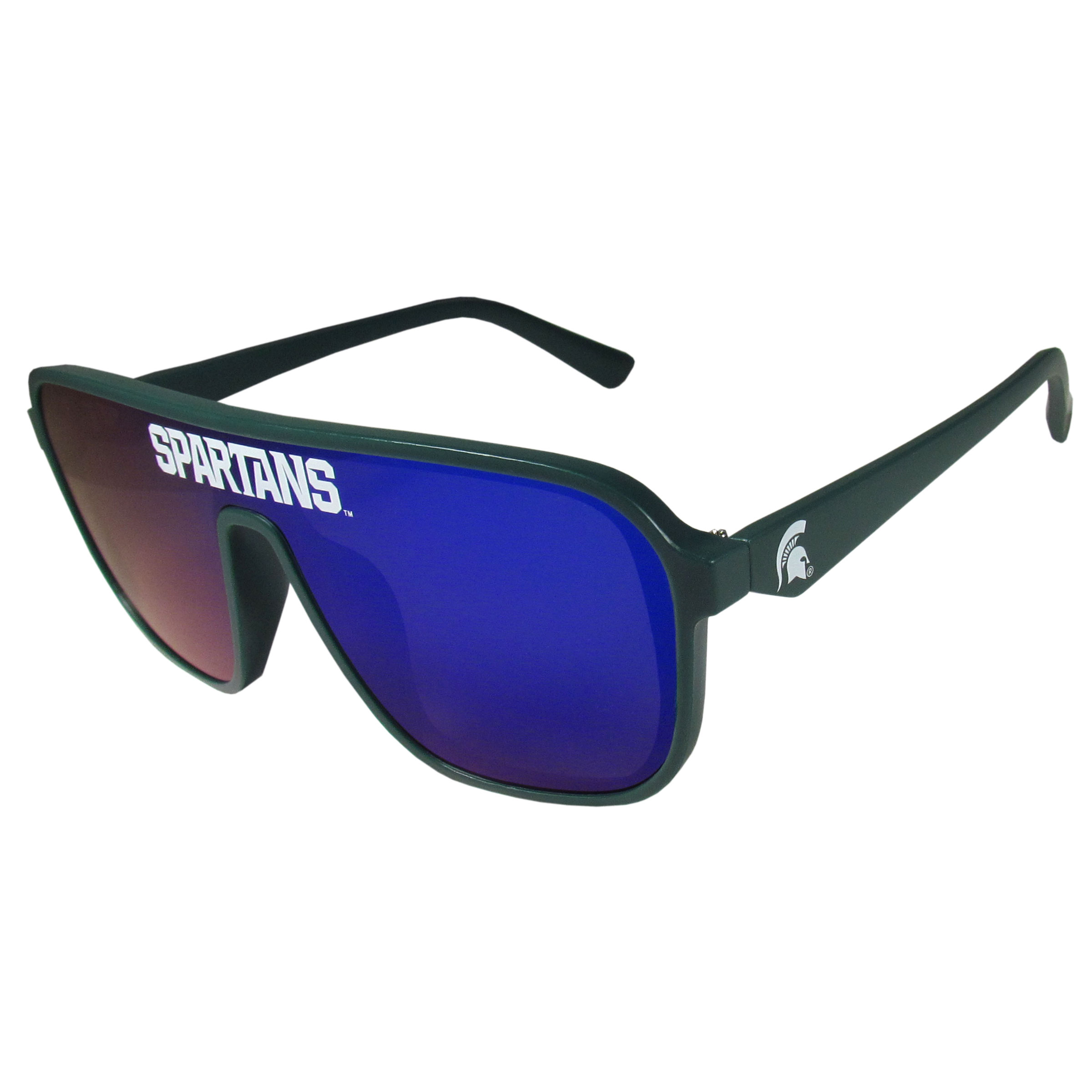 Michigan St. Spartans Aviator Shield Sunglasses  