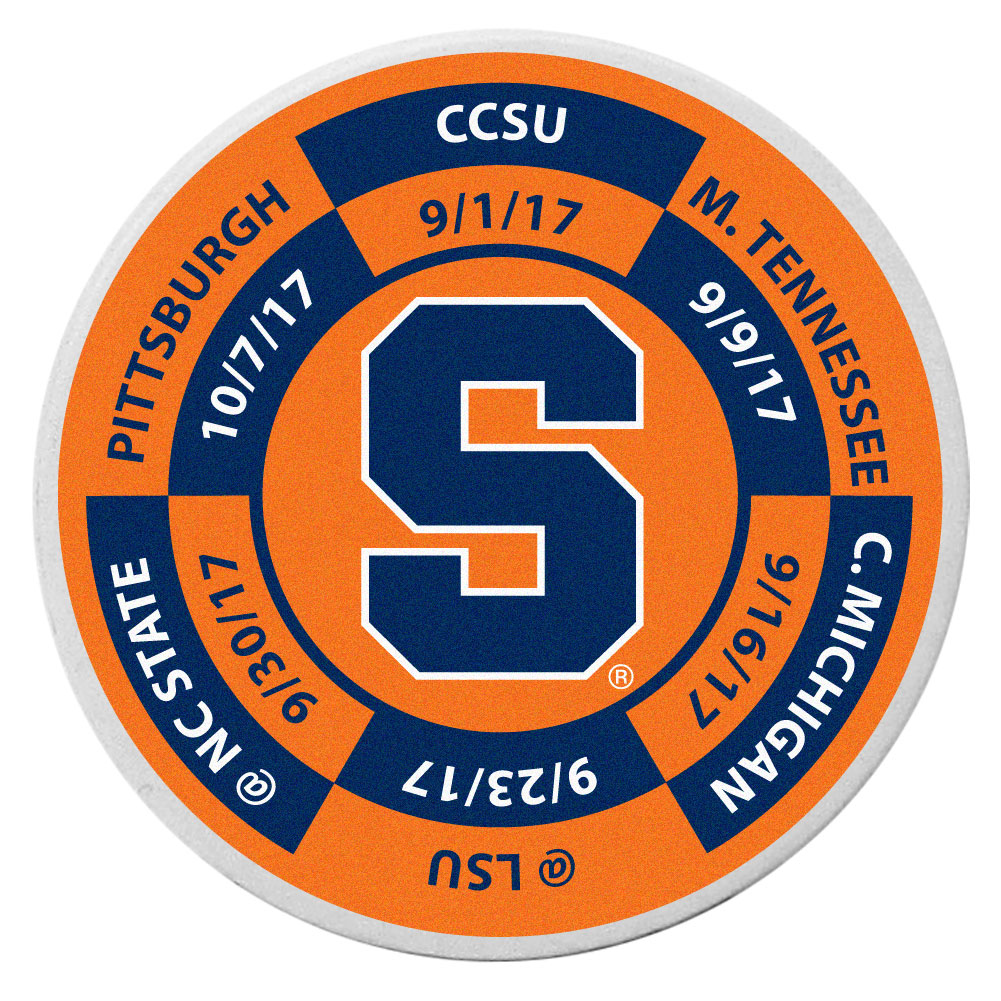 Syracuse Orange Schedule Golf Ball Marker Coin