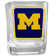 Michigan Wolverines Square Glass Shot