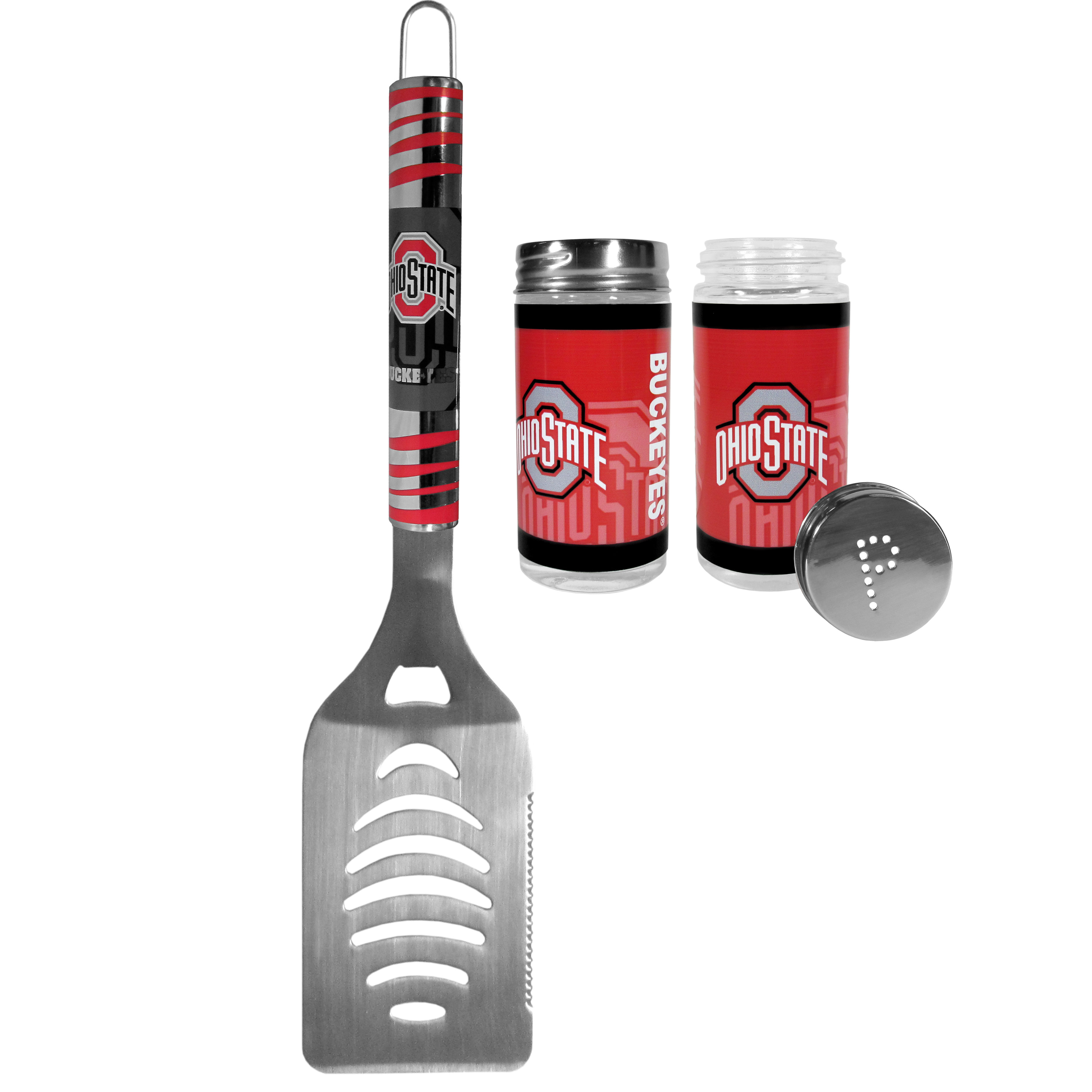 Ohio St. Buckeyes Tailgater Spatula and Salt and Pepper Shakers    